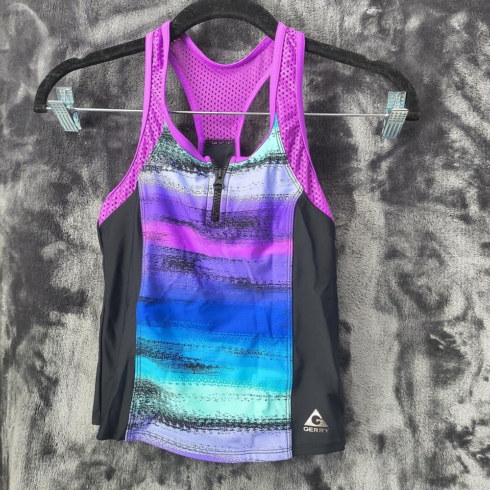 Gerry Kids' Purple and Blue Tank Top
